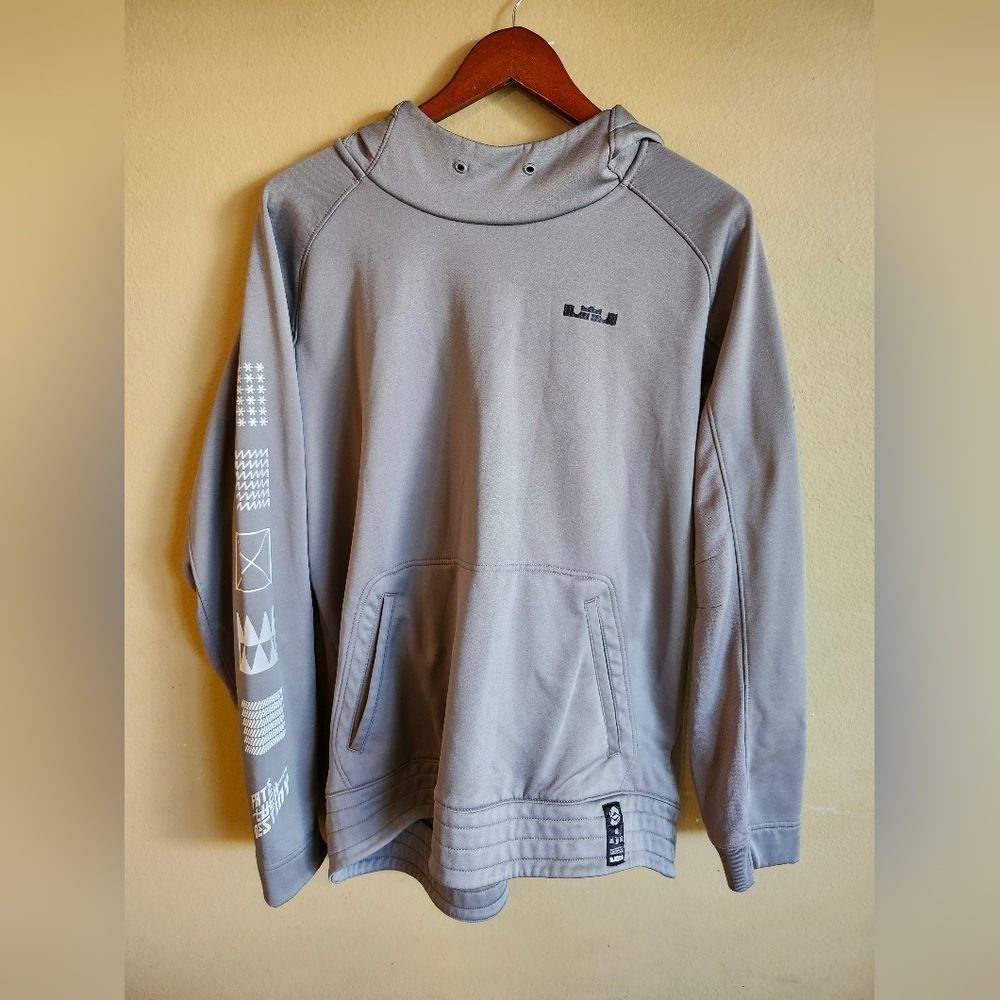 Nike Therma Fit Lebron James Hoodie Sweatshirt Mens Large Green Logo